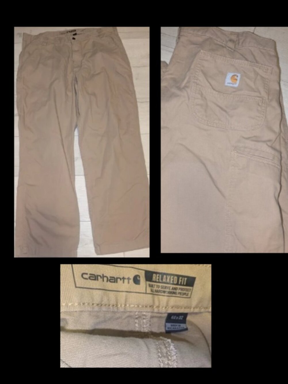 NEW Carhartt Relaxed-fit Canvas Utility Work Pants Mens Size 40 x 32